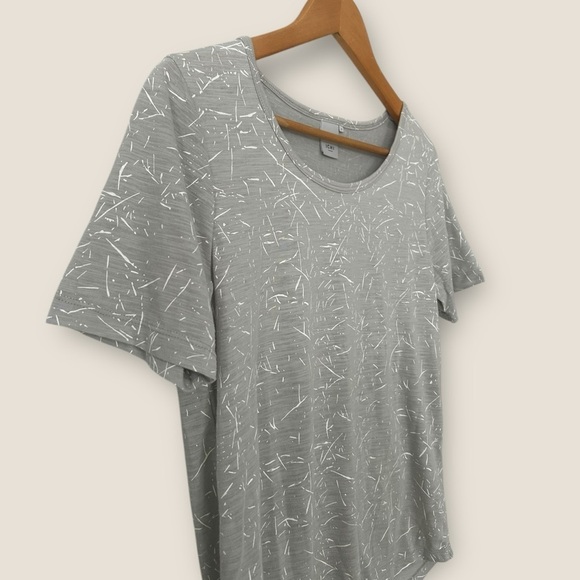 Ichi Splatter Cotton Short Sleeve Tee - Picture 4 of 9